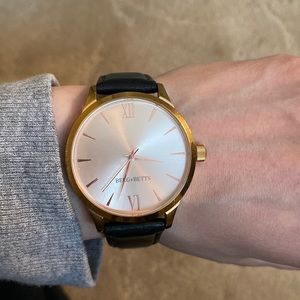 SOLD - Berg + Betts, Women’s Mindful Watch - Rose Gold and Black.